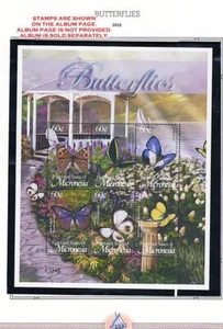 MICRONESIA 2002 MOTHS & BUTTERFLIES 2 S/S +2 M/S MNH INSECTS - Picture 1 of 4