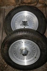 Pr Center Line Street Drag Front Wheels (UE1/JSF6) 15" w/165R15 86S Tires 4.25" - Picture 1 of 14
