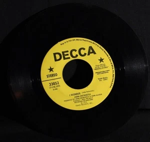 John Enwistle-I Wonder-Stereo-Mono Yellow Label DJ-Decca 33052-Vintage 1972 DJ!! - Picture 1 of 2