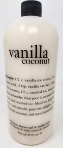 Champú Philosophy Vainilla Coco 3 en 1 Gel de Ducha 32 Oz + Bomba NUEVO - Imagen 1 de 4