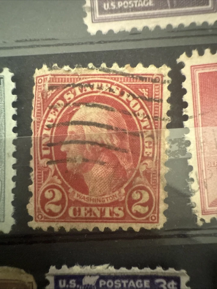 VERY RARE GEORGE WASHINGTON RED 1923 2 CENT US POSTAGE STAMP ⭐USA⭐ - Image 1 of 1