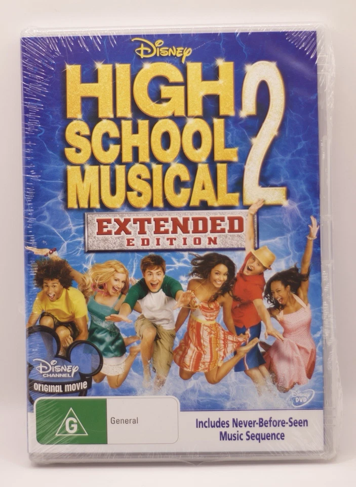 High School Musical 2 (Extended Edition) DVD Brand New Sealed R4 Free Postage - image 1 of 4