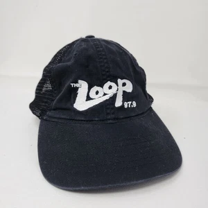 Vintage 80's Chicago's The Loop FM 97.9 Radio Black Snapback Baseball Cap - Picture 1 of 10