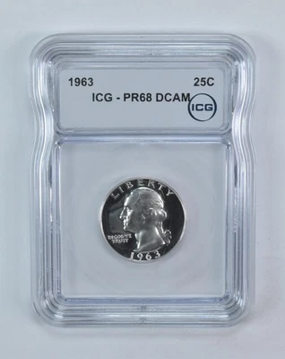 1963 Washington Quarter PR68 DCAM ICG - Image 1 of 4