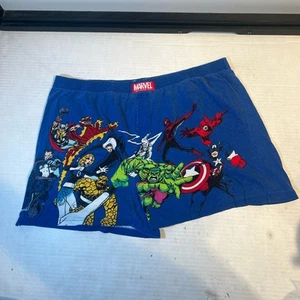 Vintage Marvel Comics AOP Heroes Boxer Shorts XXL MCU Spider-Man Hulk Thor Thing - Picture 1 of 7