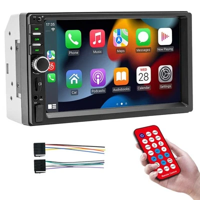 7" Doble 2 Din Bluetooth Estéreo coche Pantalla táctil USB Android/IOS Carplay - Imagen 1 de 4