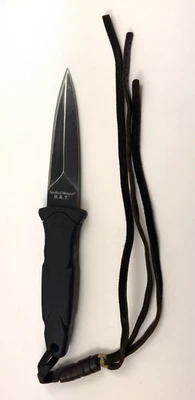 Smith & Wesson загрузки кинжал фиксированное лезвие нож прорезиненная ручка 11453-P - Изображение 1 из 4