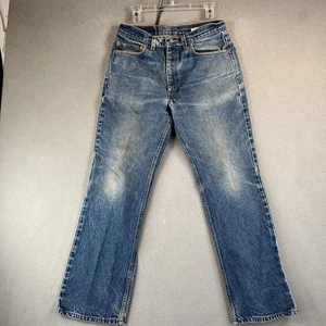 Vintage Levis 517 Jeans Men 31x30 Boot Cut Made USA Distressed 90s Y2K Tag 34x30 - Picture 1 of 13