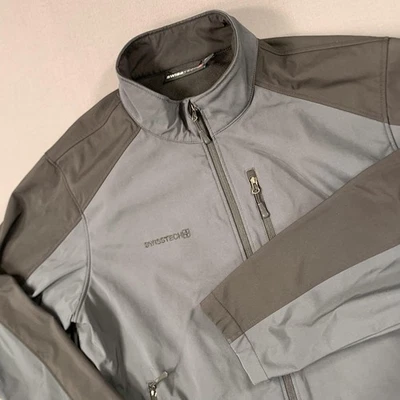 SwissTech Carbon Jacket Men 2X Shell Waterproof Full Zip Fleece Pocket Mock Neck - Image 1 of 4