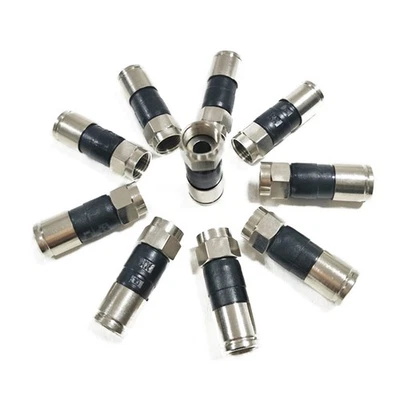 10X RG6 F-Type Compression Snap Seal Plug Connector Sky Satellite Virgin Cable - Image 1 of 4