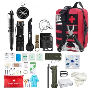Kit Di Pronto Soccorso Di Sopravvivenza Set Completo Di Sopravvivenza Molle Attr - Foto 1 di 16