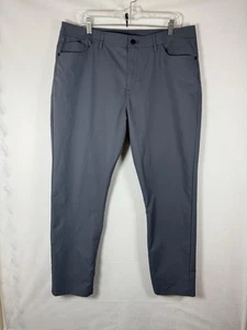 Public Rec Pants Gray Straight Dealmaker Gamechanger Chino 5 Pocket Mens 38x32 - Picture 1 of 6