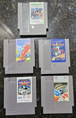 BurgerTime Anticipation Snake Rattle N Roll Monopoly Marble Madness Nes Nintendo - Image 1 of 4