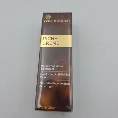 RARA MÁSCARA ANTI-RUGAS YVES ROCHER RICHE CREME RECONFORTANTE 1,6 oz/50 ml - NOVA! - Imagem 1 de 4