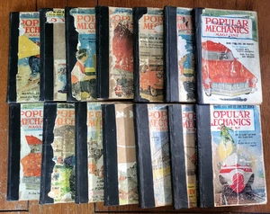 Lot of 14 Vintage Popular Mechanics Magazine 1950s - HARDCOVER - COMBINE SHIP - Picture 1 of 7