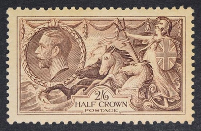 GB SG450 KGV 1934 2/6 Chocolate Brown Seahorse, Unmounted Mint — 第 1/2 张图片