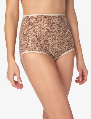 BALI Skimp Skamp Sexy Animal Print Full-Cut Brief Plus Size 10/3XL - Image 1 of 3