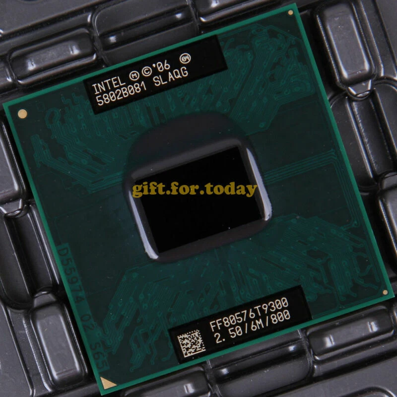 Original Intel Core 2 Duo T9300 2.5 GHz Dual-Core (FF80576GG0606M) Processor CPU - Image 1 of 1