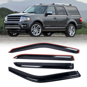 Fits 97-17 Ford Expedition 98-17 Lincoln Navigator Acrylic Window Visors - 4PCS