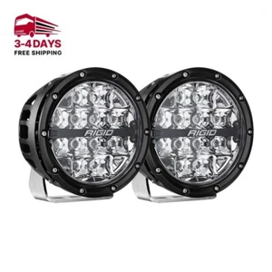 Luces antiniebla LED redondas rígidas de 6" con retroiluminación RGBW - Par - Imagen 1 de 6