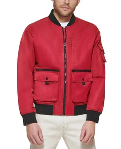 Levi’s $120 Flight Satin Red Cold Weather Bomber Jacket Size Large NWT - Picture 1 of 1