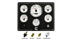 Cuadro de instrumentos motor diésel CUMMINS, 6 CALIBRES BLANCO - KIT remitente incluido  - Imagen 1 de 4