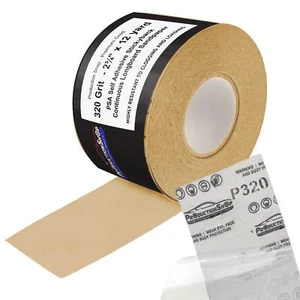 320 Grit PSA Longboard Sandpaper, 2-3/4" Continuous 12 Yard Roll - Self Adhesive - Bild 1 von 5