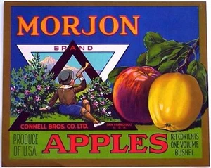 *Original* MORJON Boy Blue Horn Nursery Apple Crate Label NOT A COPY! - Picture 1 of 1