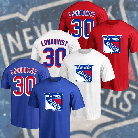 SALE!! Henrik Lundqvist #30 New York Team Name & Number T-Shirt S-5XL Gift Fan Cover