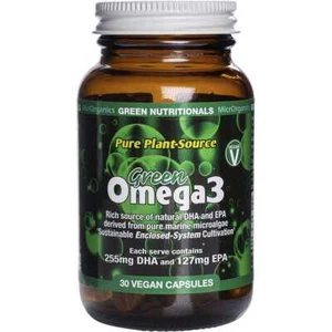 Green Nutritionals Green Omega3 Vegan Capsules 255mg + 127mg 30 Caps - Picture 1 of 3