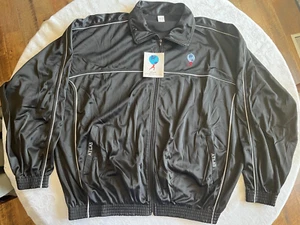 Atlas Big and Tall Windbreaker/Jacke schwarz-silber 4XL-B Neu mit Etikett - Bild 1 von 3