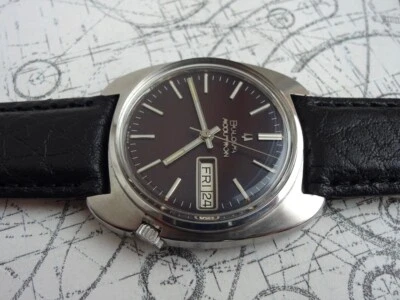 Day Date 1970 orig. Orologio Bulova Accutron 2182 Tuning Fork completamente revisionato (1210) - Immagine 1 di 4