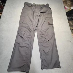 Redkap Cargo Pants Mens 40x31 Gray Straight Leg Workwear Double Knee - Picture 1 of 8