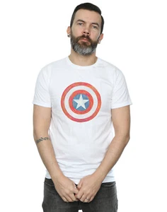 Marvel Hombre Captain America Sketched Shield Camiseta - Imagen 1 de 11