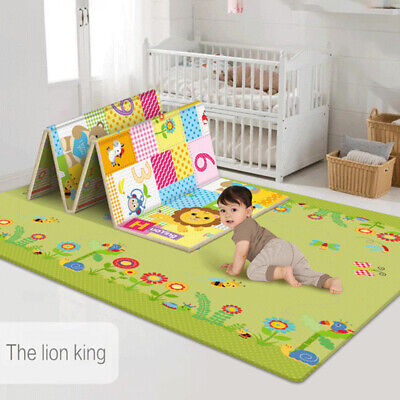 3 SizeFoldable Baby Kids Floor Play Mat Crawling Mat Waterproof Carpet PicnicMat • 27.10$