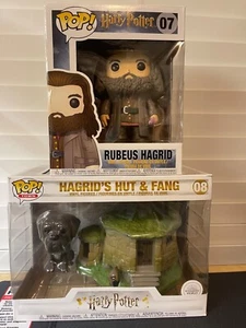 Funko Pop! Harry Potter - Hagrid's Hut with Fang #08 and Hagrid #07 lot  - Picture 1 of 2