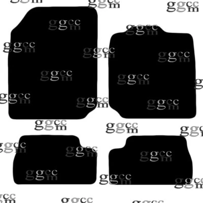 CONJUNTO DE TAPETES DE ASSOALHO DE CARRO TAPETE PRETO SOB MEDIDA COMPATÍVEL COM NISSAN MICRA K12 2003 A 2010 - Imagem 1 de 4