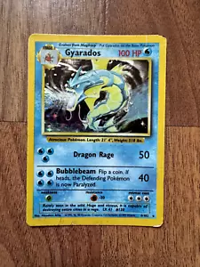Holo Rare Card: Gyarados 006/102 Pokemon Base Set - Picture 1 of 2
