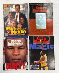 Sports Illustrated (4) datato 1991 e 1992 - Cover Jordan, Magic, Tyson cover - Foto 1 di 13