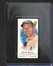 2007 Topps Allen and Ginter Black Border Mini Mickey Mantle