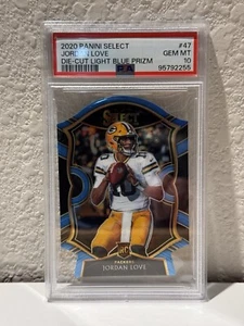 Panini Select Concourse 2020 azul claro Prizm troquelado #47 Jordan Love RC PSA 10 - Imagen 1 de 2