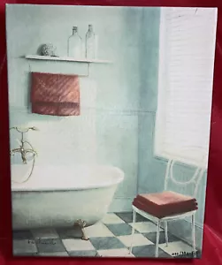 FABRICE DE VILLENEUVE 14 Inch CANVAS 440:995 SIGNED - Picture 1 of 5