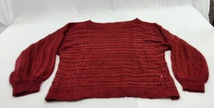 Suéter para mujer Shein Borgoña Talla Grande - Imagen 1 de 10