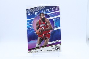 2020-21 Donruss Retro Series Gold Press Proof Moses Malone Philadelphia 76ers