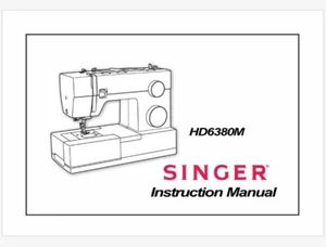 Singer HD6380M Heavy Duty Operation Instruction Manual USB or Printed - Picture 1 of 4