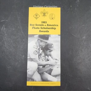 Vintage 1983 Boy Scouts Photo Scholarship Awards Brochure - Picture 1 of 4