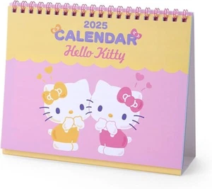 New Sanrio 451258 Hello Kitty Ring Calendar 2025 with Plan Sticker From Japan - Picture 1 of 12