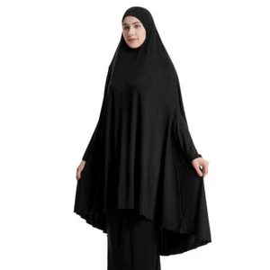 Islamic Women Overhead Hijab Prayer Abaya Muslim Khimar Dress Arab Robe Ramadan - Picture 1 of 63