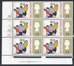 1966 World Cup 1/3 (Phos) - Listed Flaw - Darned Stocking + 3 MCFs - MNH - Picture 1 of 1