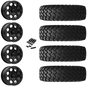 14" MSA Cannon M44 Beadlock Black Rims & 32" EFX MotoRally Tires 4x137 10 mm/4+3 - Picture 1 of 3